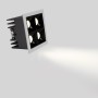 Spot LED encastrable carré 8W - 4 lumières - UGR18 - IRC90 - Puce OSRAM - Blanc