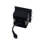 Spot LED encastrable carré 8W - 4 lumières - UGR18 - IRC90 - Puce OSRAM - Noir