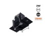 Spot linéaire LED sans bord - 2W - UGR18 - IRC90 - Noir