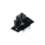 Spot linéaire LED sans bord - 2W - UGR18 - IRC90 - Noir