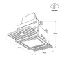 Spot linéaire LED sans bord - 2W - UGR18 - IRC90 - Blanc