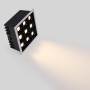 Spot LED encastrable carré 18W - 9 lumières - UGR18 - IRC90 - Puce OSRAM - Blanc