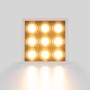 Spot LED encastrable carré 18W - 9 lumières - UGR18 - IRC90 - Puce OSRAM - Blanc