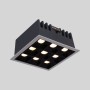 Spot LED encastrable carré 18W - 9 lumières - UGR18 - IRC90 - Puce OSRAM - Blanc