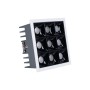 Spot LED encastrable carré 18W - 9 lumières - UGR18 - IRC90 - Puce OSRAM - Blanc