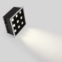 Spot LED encastrable carré 18W - 9 lumières - UGR18 - IRC90 - Puce OSRAM - Blanc