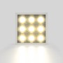 Spot LED encastrable carré 18W - 9 lumières - UGR18 - IRC90 - Puce OSRAM - Blanc
