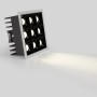 Spot LED encastrable carré 18W - 9 lumières - UGR18 - IRC90 - Puce OSRAM - Blanc