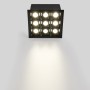 Spot LED encastrable carré 18W - 9 lumières - UGR18 - IRC90 - Puce OSRAM - Noir