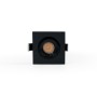 Spot LED encastrable carré 2W - Puce Osram - UGR18 - Coupe Ø 25mm - Noir