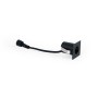 Spot LED encastrable carré 2W - Puce Osram - UGR18 - Coupe Ø 25mm - Noir
