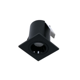 Spot LED encastrable carré 2W - Puce Osram - UGR18 - Coupe Ø 25mm - Noir
