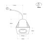 Spot LED encastrable carré 2W - Puce Osram - UGR18 - Coupe Ø 25mm - Blanc