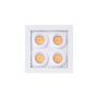 Spot LED encastrable carré 8W - Puce Osram - UGR18 - Coupe 48 x 48mm - Blanc