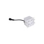 Spot LED encastrable carré 8W - Puce Osram - UGR18 - Coupe 48 x 48mm - Blanc