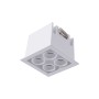 Spot LED encastrable carré 8W - Puce Osram - UGR18 - Coupe 48 x 48mm - Blanc