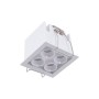 Spot LED encastrable carré 8W - Puce Osram - UGR18 - Coupe 48 x 48mm - Blanc