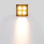 Spot LED encastrable carré 8W - Puce Osram - UGR18 - Coupe 48 x 48 mm - Noir