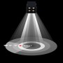 Spot LED encastrable carré 8W - Puce Osram - UGR18 - Coupe 48 x 48 mm - Noir