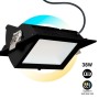 Spot LED directionnel encastré rectangulaire - CCT réglable sur 3 températures de 3000-5700ºK - 38W - Noir - 100° Driver LIFUD