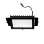 Spot LED directionnel encastré rectangulaire - CCT réglable sur 3 températures de 3000-5700ºK - 38W - Noir - 100° Driver LIFUD