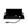 Spot LED directionnel encastré rectangulaire - CCT réglable sur 3 températures de 3000-5700ºK - 38W - Noir - 100° Driver LIFUD