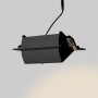 Spot LED directionnel encastré rectangulaire - CCT réglable sur 3 températures de 3000-5700ºK - 38W - Noir - 100° Driver LIFUD