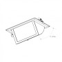 Spot LED directionnel encastré rectangulaire - CCT réglable sur 3 températures de 3000-5700ºK - 38W - Noir - 100° Driver LIFUD
