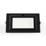 Spot LED directionnel encastré rectangulaire - CCT réglable sur 3 températures de 3000-5700ºK - 38W - Noir - 100° Driver LIFUD