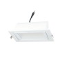 Spot LED directionnel encastré rectangulaire CCT réglable sur 3 températures de 3000-5700ºK - 60W - Blanc - 100° Driver LIFUD