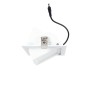Spot LED directionnel encastré rectangulaire CCT réglable sur 3 températures de 3000-5700ºK - 60W - Blanc - 100° Driver LIFUD