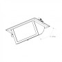 Spot LED directionnel encastré rectangulaire CCT réglable sur 3 températures de 3000-5700ºK - 60W - Blanc - 100° Driver LIFUD