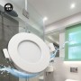 Pack de 3 - Spot Downlight LED encastrable étanche CCT réglable sur 3 températures de 3000-6500ºK - 7W - IP44 - Coupe Ø 68-75mm