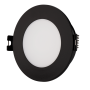 Collerette downlight étanche ronde pour ampoule GU10 / MR16 - Diffuseur opale - Coupe Ø 75-80 mm - IP54