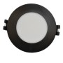 Collerette downlight étanche ronde pour ampoule GU10 / MR16 - Diffuseur opale - Coupe Ø 75-80 mm - IP54