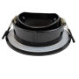 Collerette downlight étanche ronde pour ampoule GU10 / MR16 - Diffuseur opale - Coupe Ø 75-80 mm - IP54