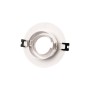 Collerette downlight ronde orientable GU10 / MR16 - Coupe Ø75 mm