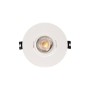 Collerette downlight ronde orientable GU10 / MR16 - Coupe Ø75 mm