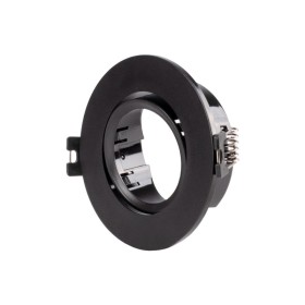 Collerette ronde orientable à encastrer pour ampoule GU10/MR16 - Découpe Ø75mm