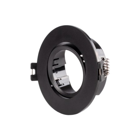 Collerette ronde orientable à encastrer pour ampoule GU10/MR16 - Découpe Ø75mm