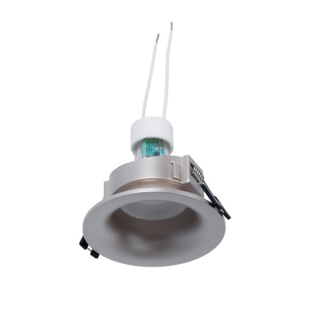 Kit Collerette spot encastrable Ø86mm (champagne) + Ampoule GU10 5,4W + Douille