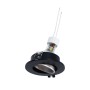 Kit Collerette spot encastrable Ø90mm (noir/champagne) + Ampoule GU10 5,4W + Douille