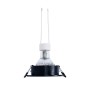 Kit Collerette spot encastrable Ø90mm (noir/champagne) + Ampoule GU10 5,4W + Douille
