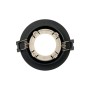 Kit Collerette spot encastrable Ø90mm (noir/champagne) + Ampoule GU10 5,4W + Douille