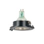 Kit Collerette spot encastrable Ø90mm (noir/champagne) + Ampoule GU10 5,4W + Douille