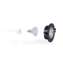 Kit Collerette spot encastrable Ø90mm (noir/champagne) + Ampoule GU10 5,4W + Douille