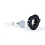 Kit Collerette spot encastrable Ø90mm (noir/gris) + Ampoule GU10 5,4W + Douille
