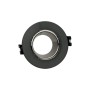 Kit Collerette spot encastrable Ø90mm (noir/gris) + Ampoule GU10 5,4W + Douille
