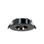 Kit Collerette spot encastrable Ø90mm (noir/gris) + Ampoule GU10 5,4W + Douille