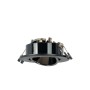 Kit Collerette spot encastrable Ø90mm (noir/gris) + Ampoule GU10 5,4W + Douille